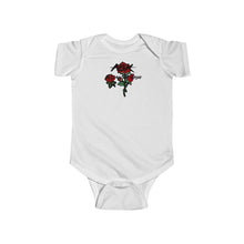 Load image into Gallery viewer, All About Kash Rose Emboidery Infant Fine Jersey Bodysuit