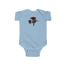 Load image into Gallery viewer, All About Kash Rose Emboidery Infant Fine Jersey Bodysuit