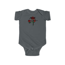Load image into Gallery viewer, All About Kash Rose Emboidery Infant Fine Jersey Bodysuit