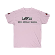 Load image into Gallery viewer, All About Kash Emboirdery Rose sleeves Fitted Tee