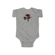 Load image into Gallery viewer, All About Kash Rose Emboidery Infant Fine Jersey Bodysuit